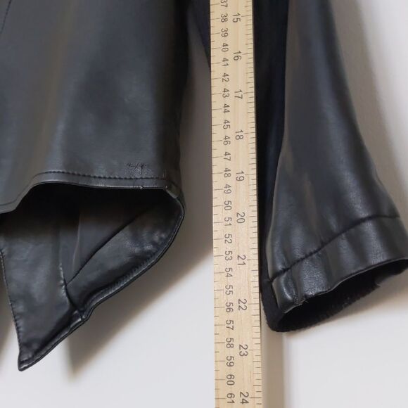 Women's BB Dakota Vegan Leather Jacket Black, Size XS - Picture 6 of 8